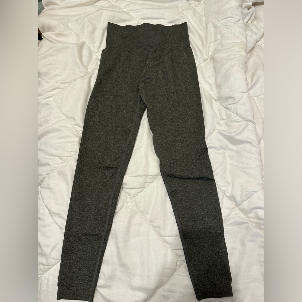 Aoxjox Seamless Army Green Leggings with Great Compression